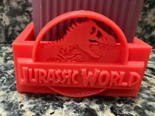 Bath and body works foamer holder with Jurassic World logo