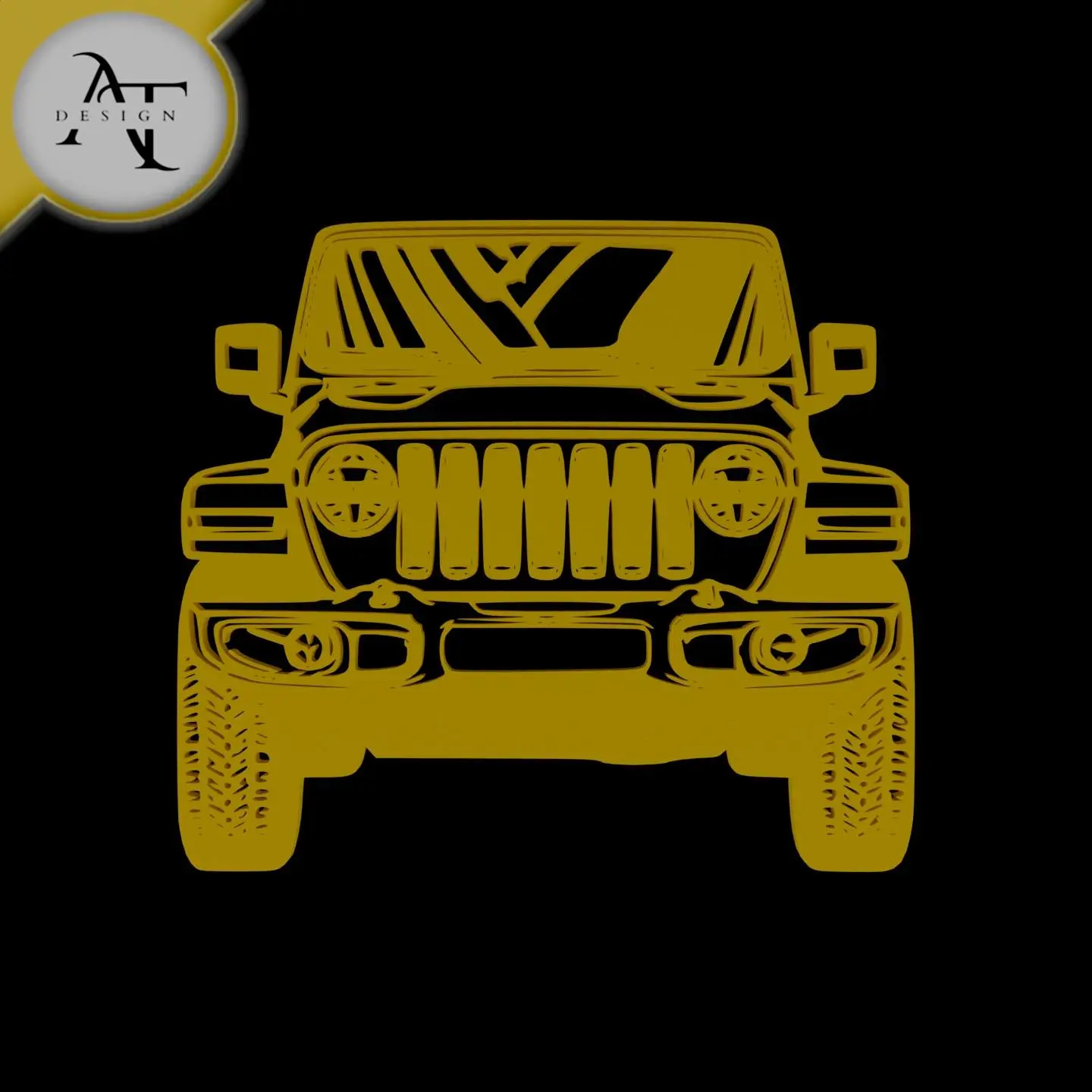 Car - Silhouette - 2D Wall Art Decor