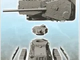 KhTZ-16 tank - Russia USSR WW2 Flames of War Bolt Action-3