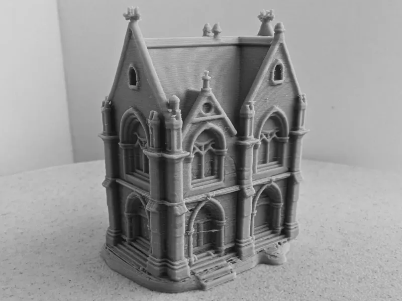 Medieval building miniature 001
