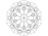 Wireframe Shape Penta Flake Dodecahedron-6