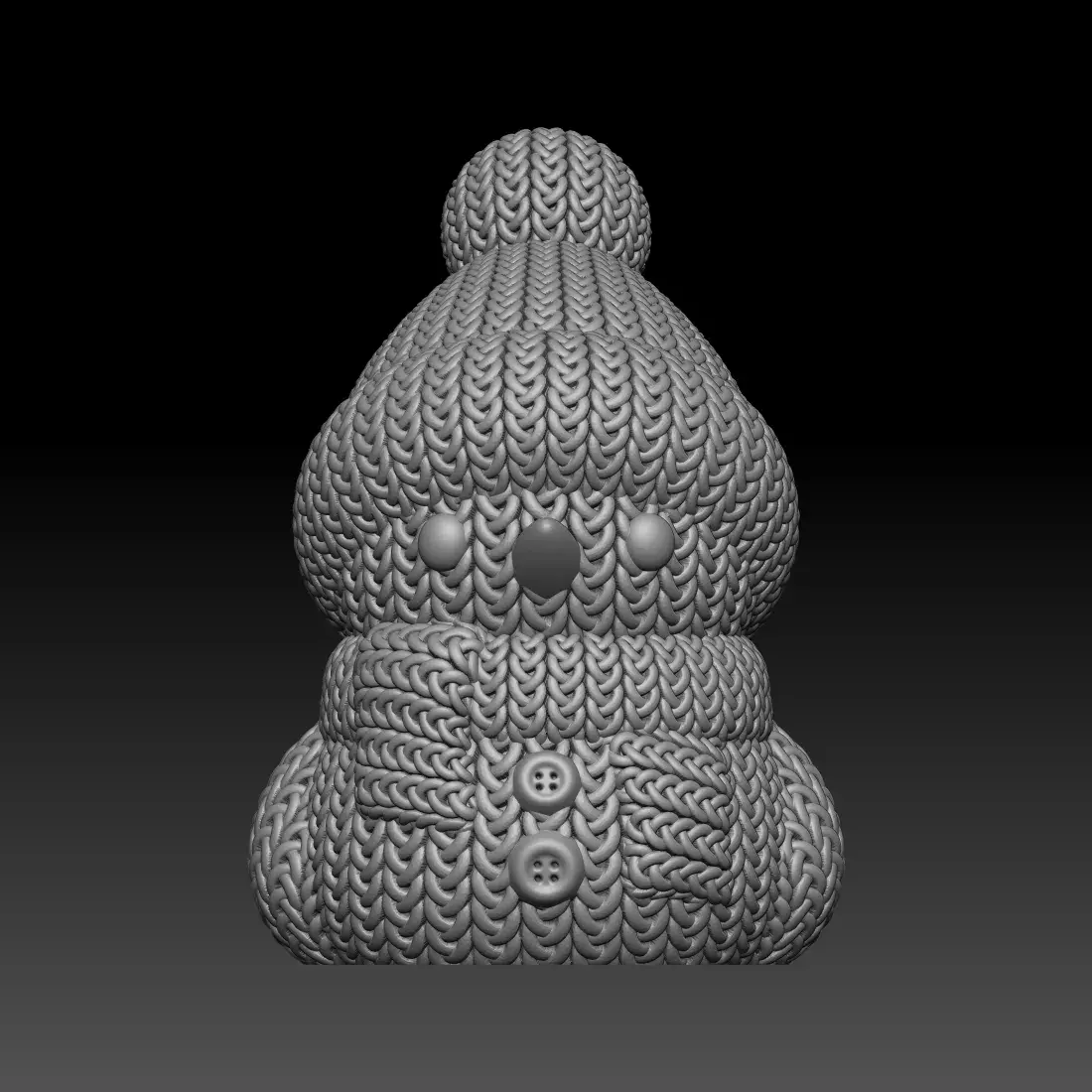 Knitted Snowman