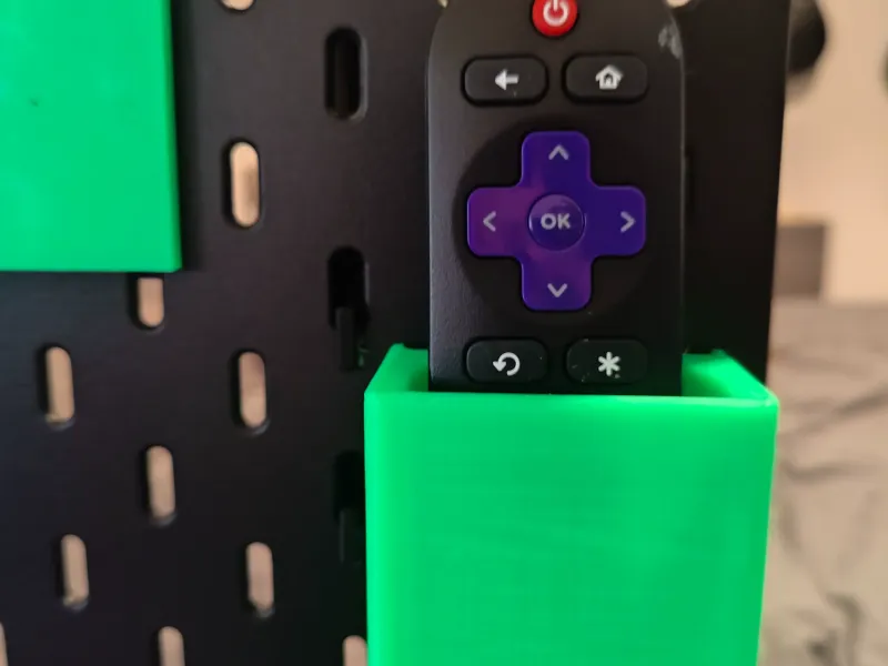 Suporte para Controle Remoto ROKU para Painel Perfurado IKEA SKÅDIS