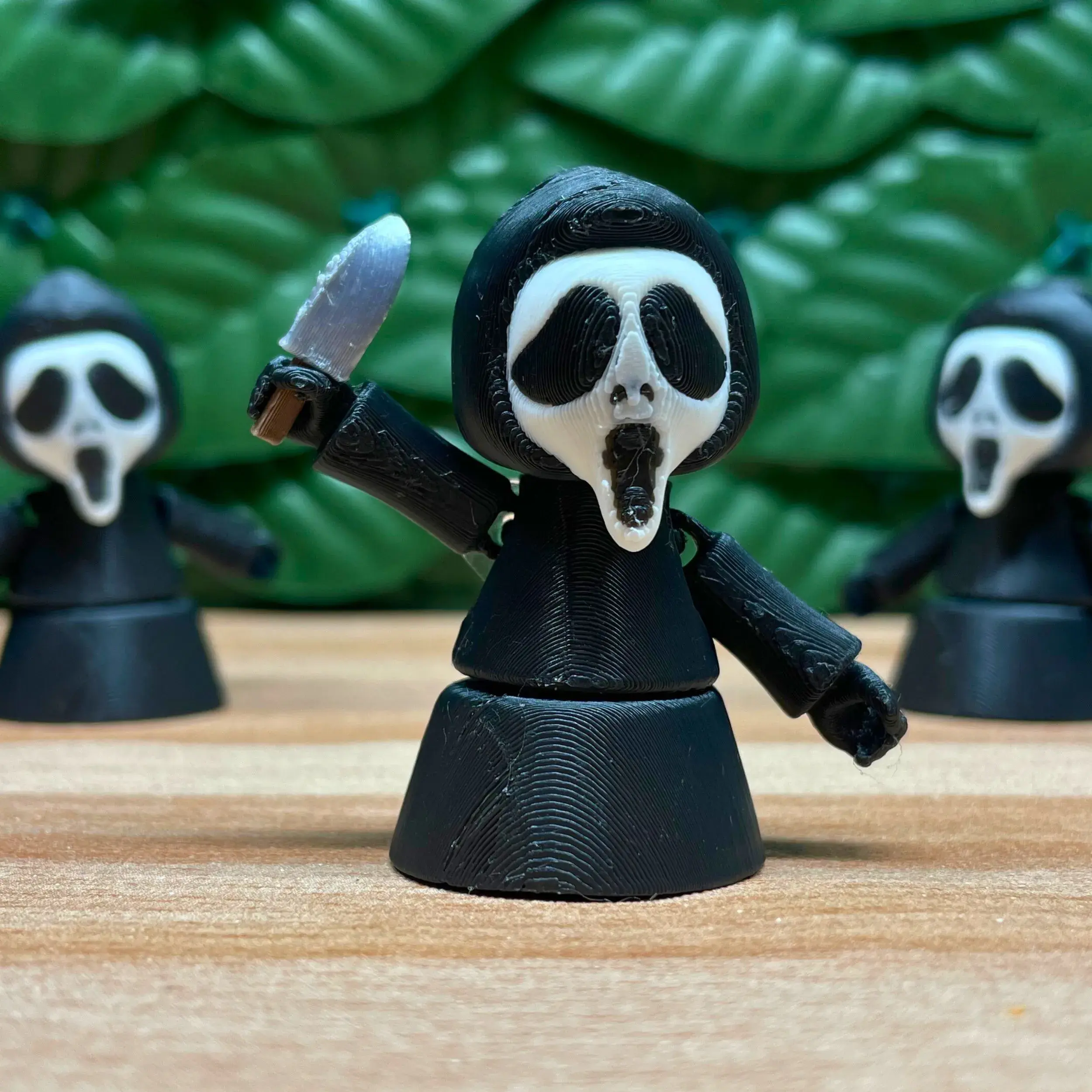 3D Printable Ghost Face Mini Articulated Flexi
