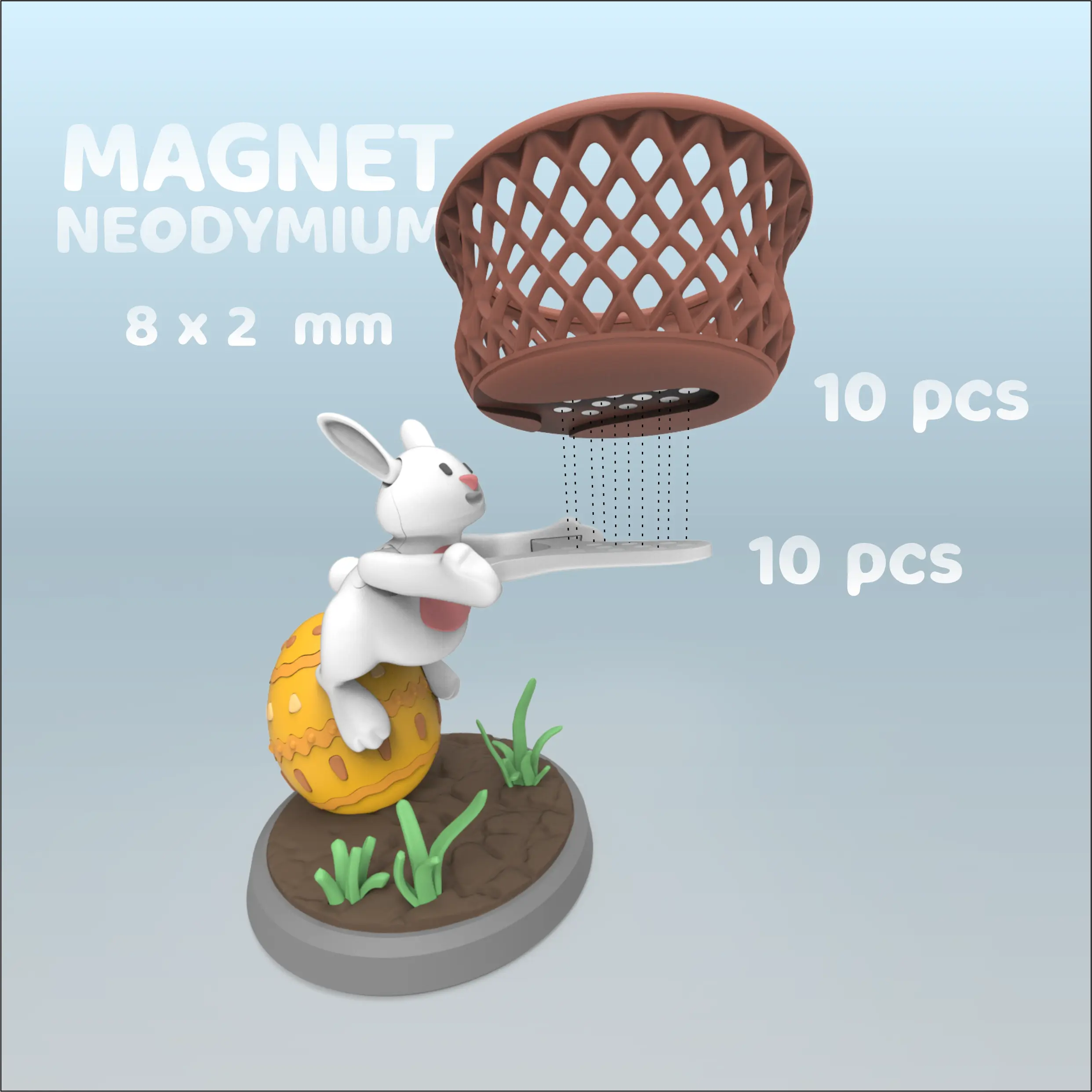 SPARK OF EASTER - Item Container With Easter Bunny Design