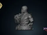 Sub-Zero Bust STL Mortal Kombat 3D Print Sculpture-4