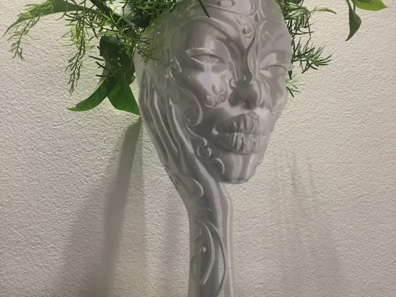 FACE FLOWER POT / VASE / PLANTER