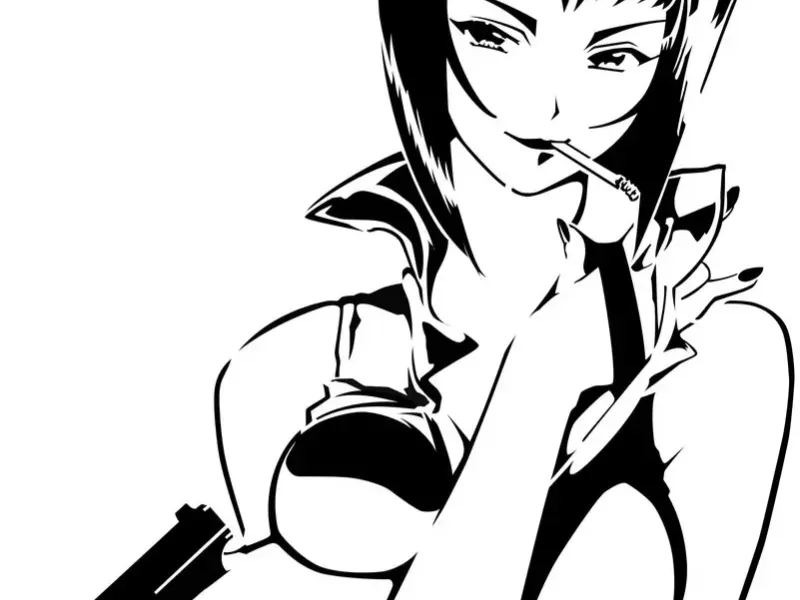 Faye Valentine Stencil