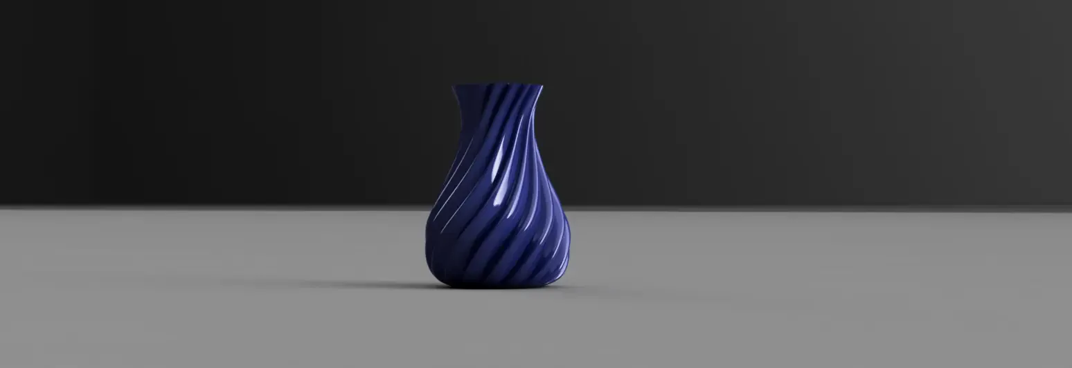 مزهرية شفافة