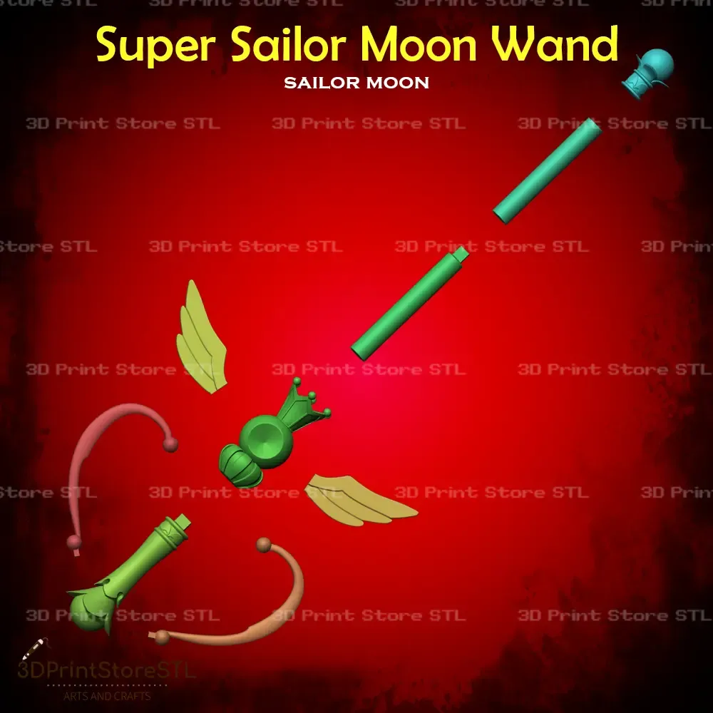 Super Sailor Moon Wand Cosplay Sailor Moon - STL File