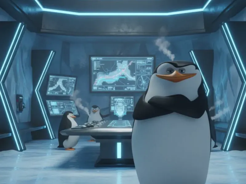 Cartoon penguin