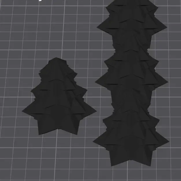 geometric Christmas trees