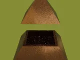 Ancient Pyramid Secret Box, Wave Pattern - 3D Printable Deco-3