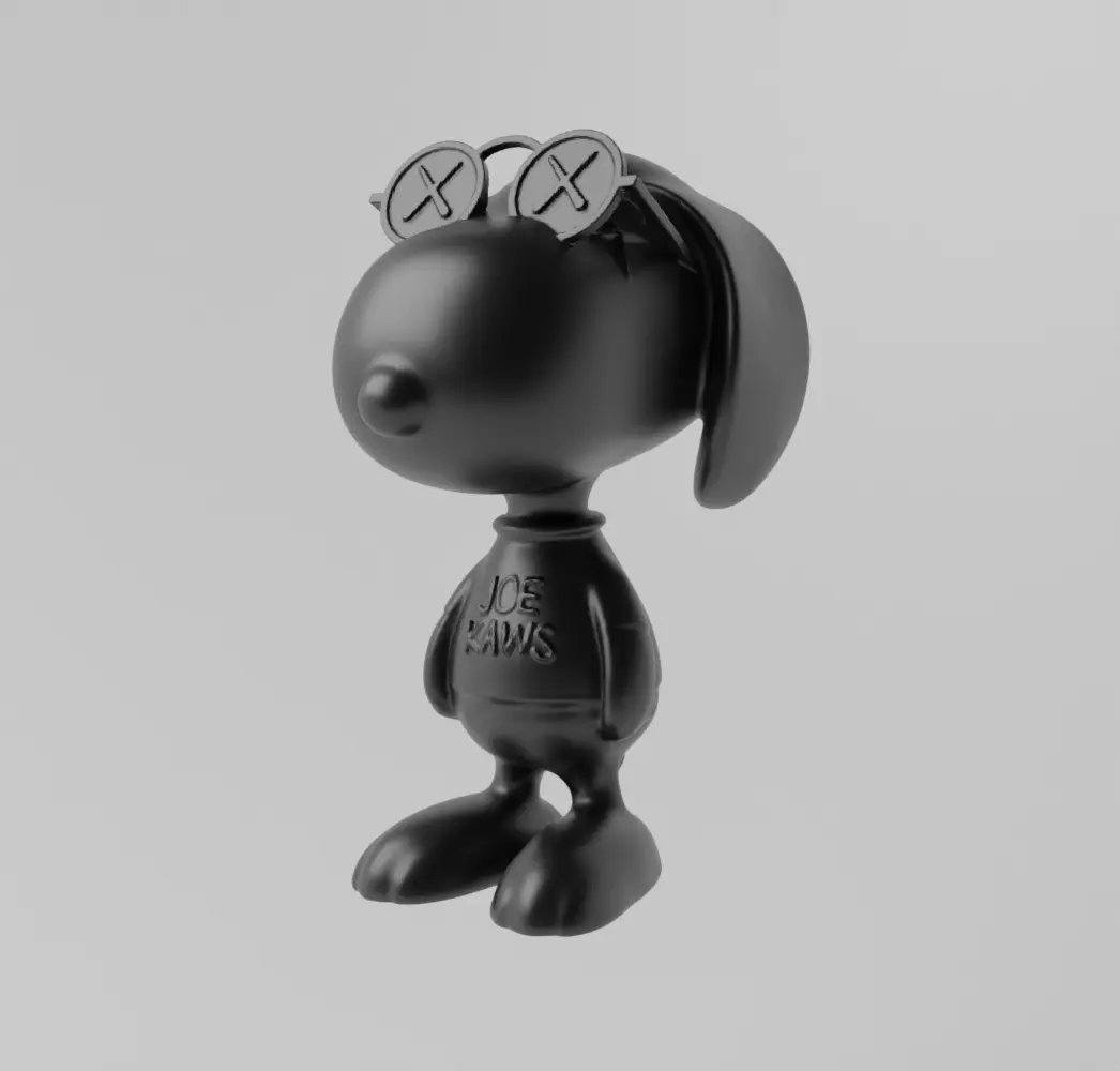 Kaws Snoopy x Woodstock Arte Giocattolo Fan Art STL & 3MF File for