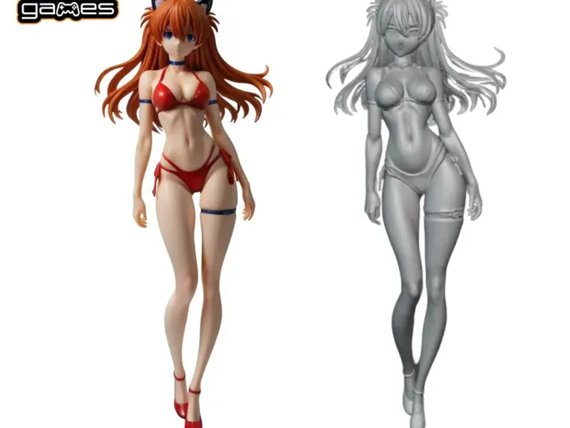 Asuka Bikini Rojo Evangelion