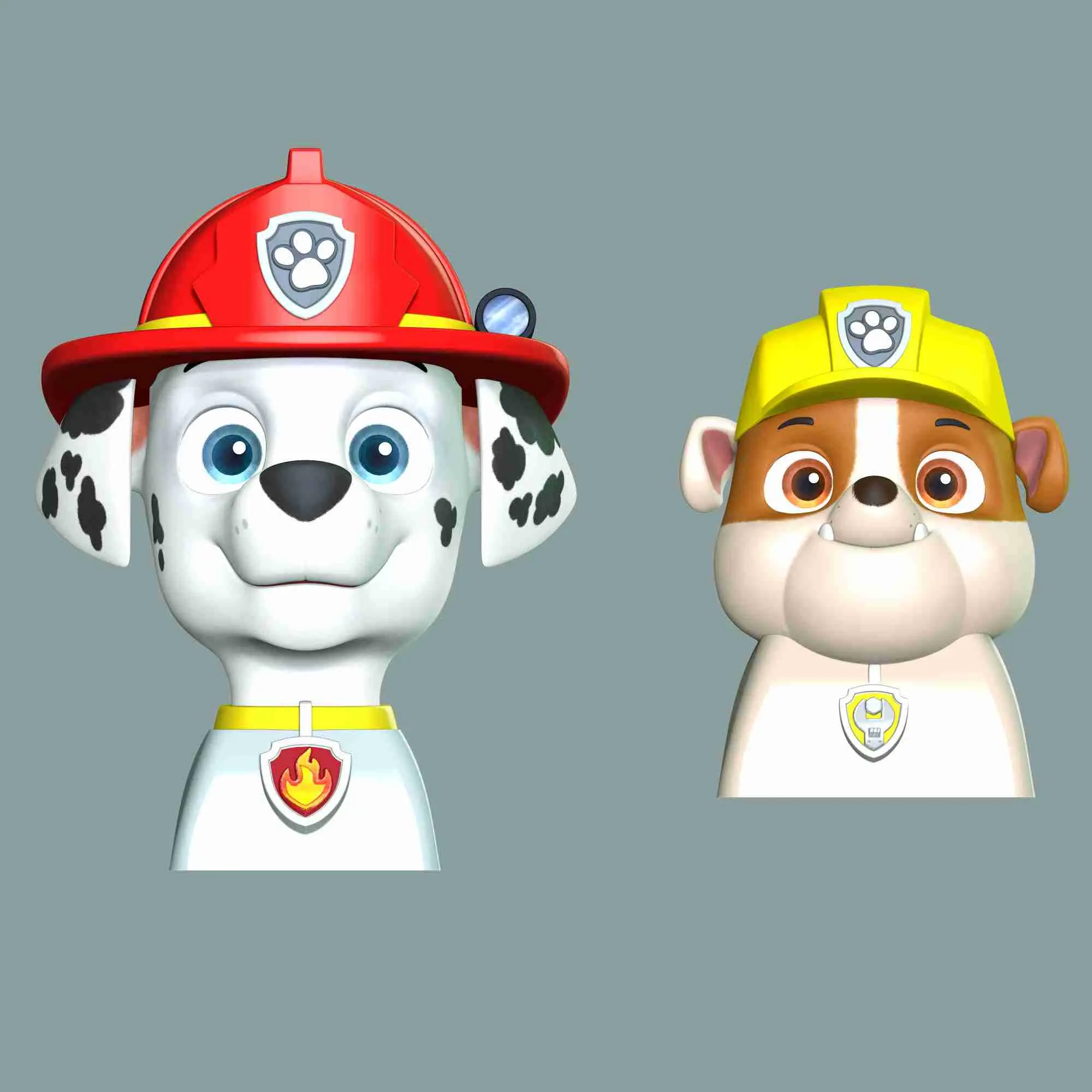 Marshall Rubble Keycap - Paw Patrol