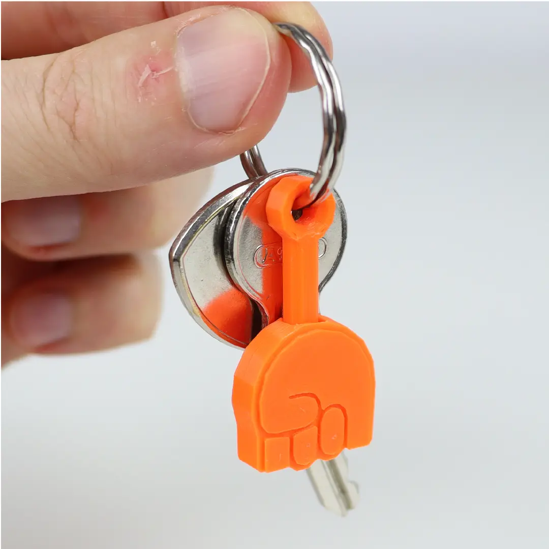 PRINT-IN-PLACE ROCK 'N' ROLL KEYCHAIN