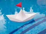 Floating paper boat-4