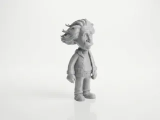 Albert Einstein Figurine Historical Figure 3D Printable
