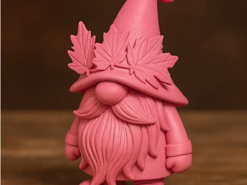 Autumn Leaf Gnome – Cute 3D Printable Garden Dwarf | Fall De