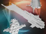 Dauntless Class Light Cruiser – Warhammer 40K Inspired Model-0