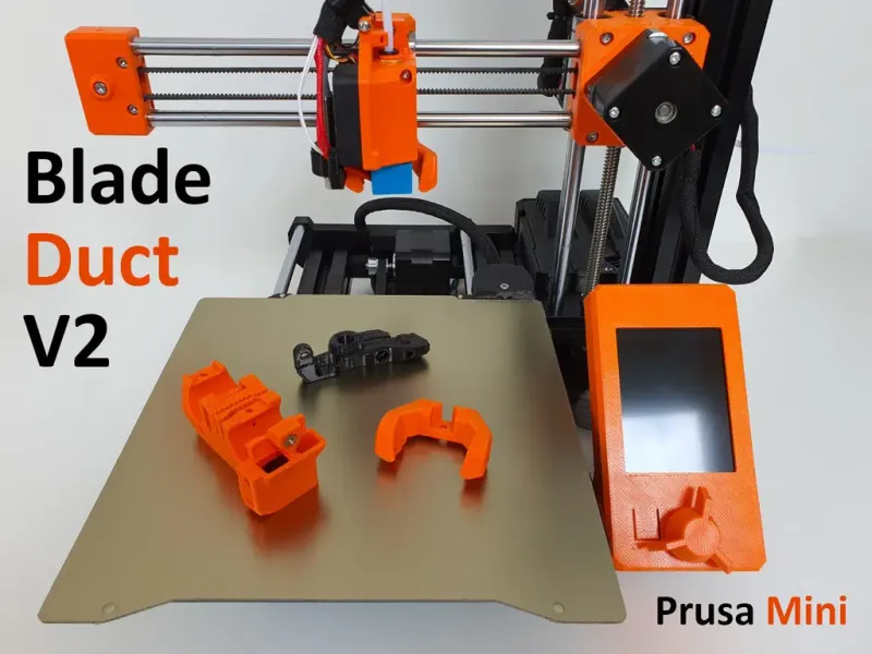 Сборка съемного воздуховода охлаждения Prusa Mini V2