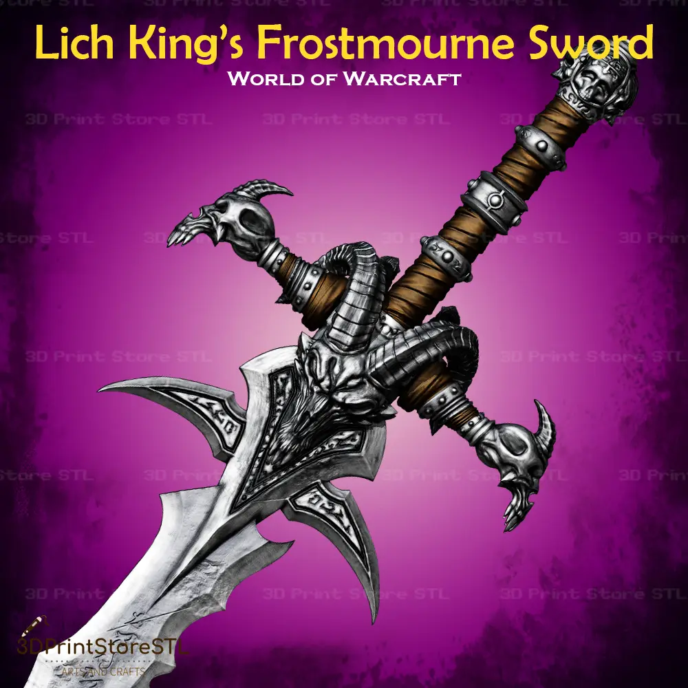 Lich King Frostmourne Cosplay World Of Warcraft - STL File | 3D models ...