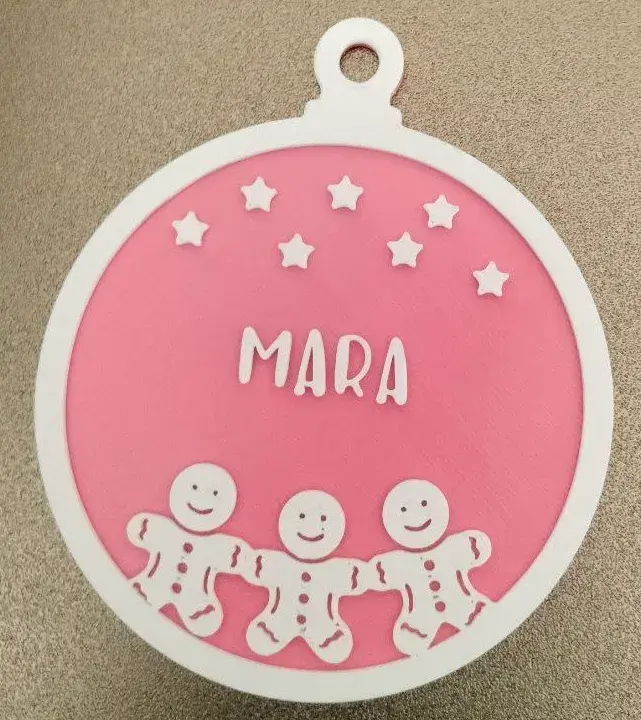 Christmas Ball (Gingerbreads) Editable