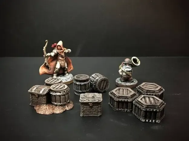 Delving Decor: Zwergische Beutemarker (28 mm/Heroischer Maßstab)