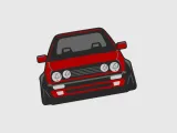 Golf mk2 keychain-1
