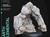 Elémentaire de la terre - DND Miniature - Echelle 32mm - PRESUPPORTED-0