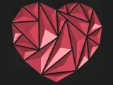 Heart – triangular needle (pyramids)-5