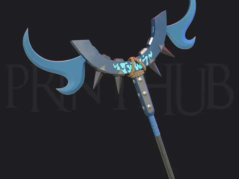 Zanka Staff – Gachiakuta Inspired Cosplay Prop STL