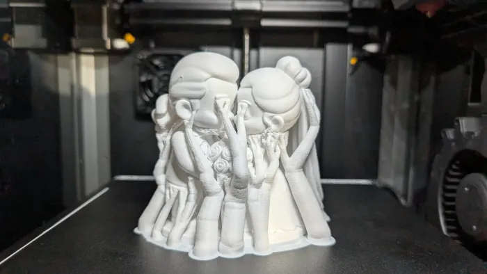 Wedding Couple Cake Topper Figurine - Art - PLA - 3D printed product - фото 9