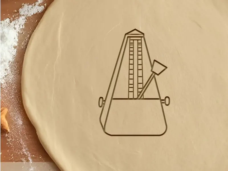 Metronome Cookie Cutter, Biscuit Cutter