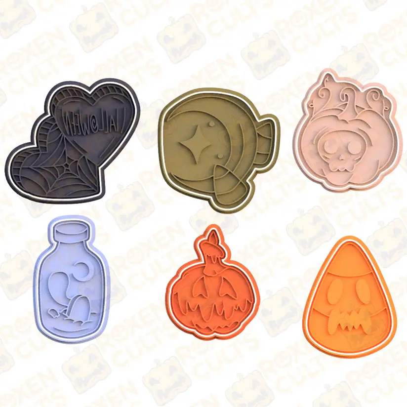 Halloween cookie cutter set of 6