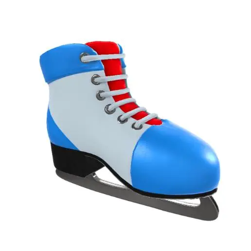 Colorful Figure Ice Skate 3D Model STL Printable