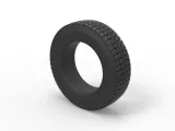Semi truck tire 6 Scale 1:25-6
