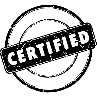 3D Certified tag