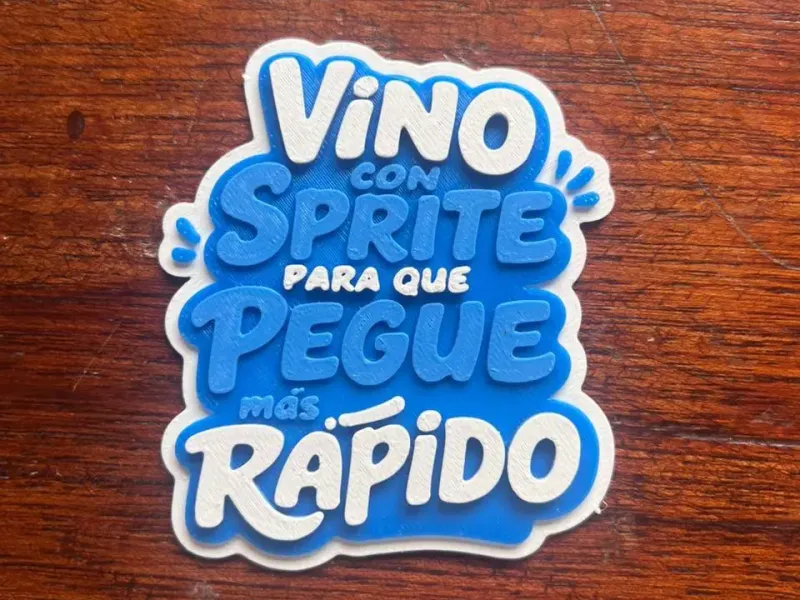 Logo vino con sprite - un poco de ruido
