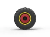 Rear wheel of Vintage Pulling tractor Version 3 Scale 1:25-5