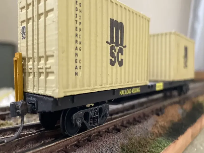 NZR/KiwiRail UK Class Container Wagon HO Scale