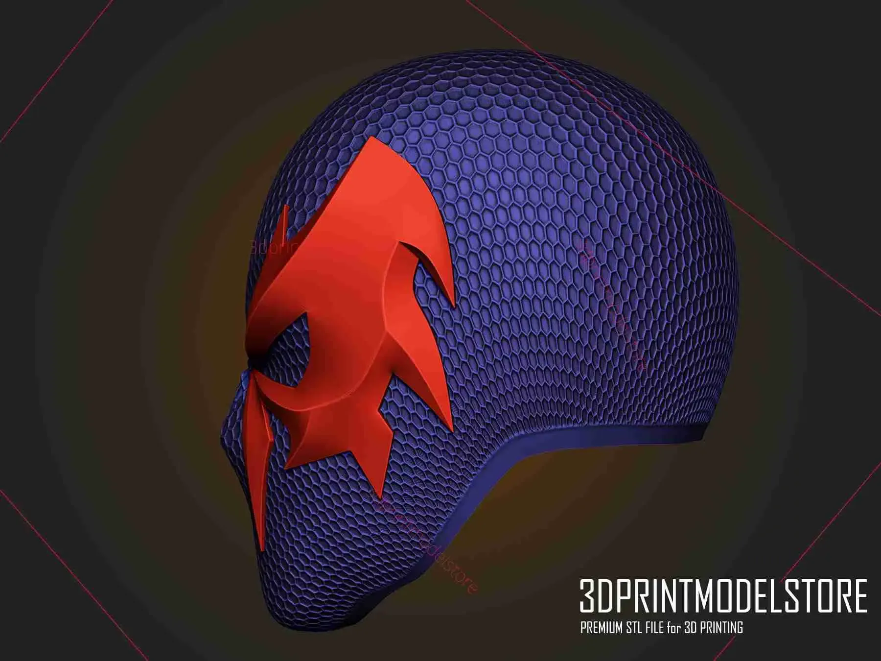 Spiderman 2099 Mask - Marvel Cosplay Halloween Costume