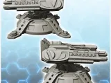 Robotic turret with double ion cannons (4) - miniatures warh-2