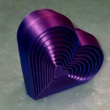 heart layered fidget