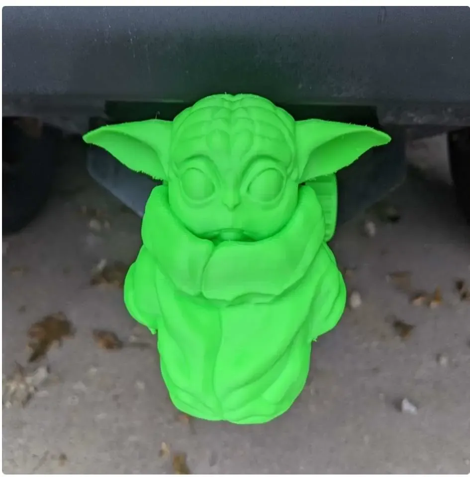 Baby Yoda hitch cover
