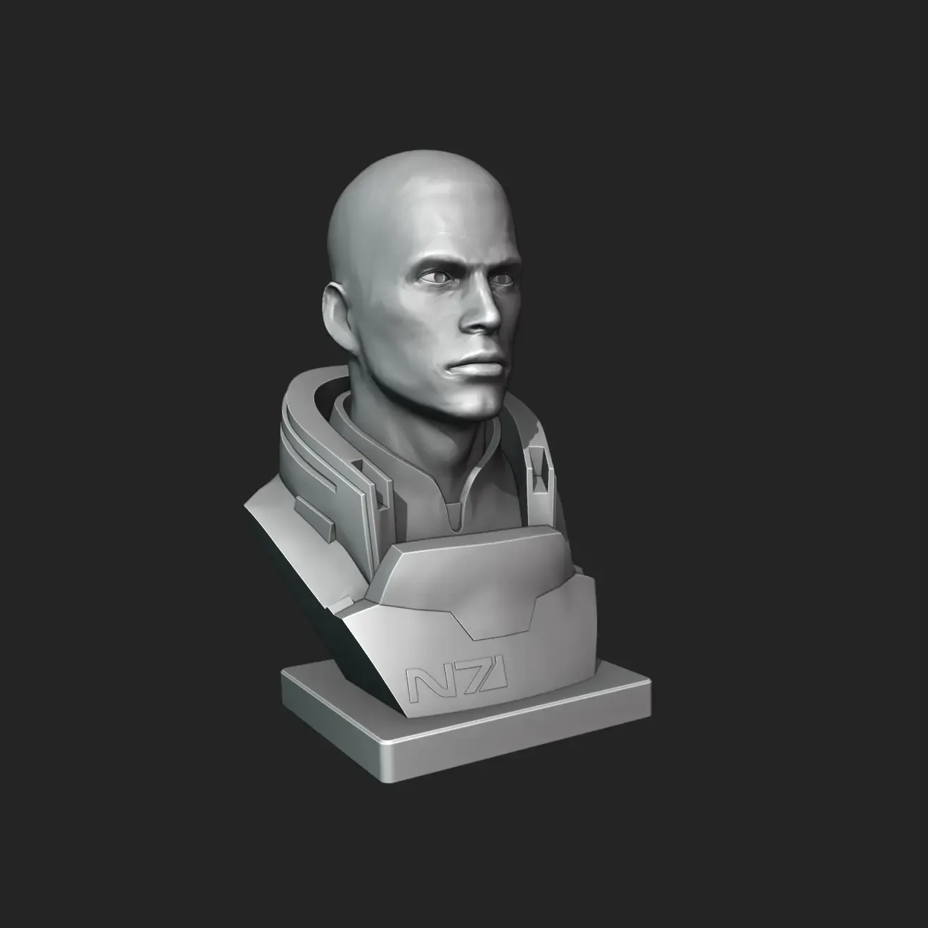 Commander Shepard Bust