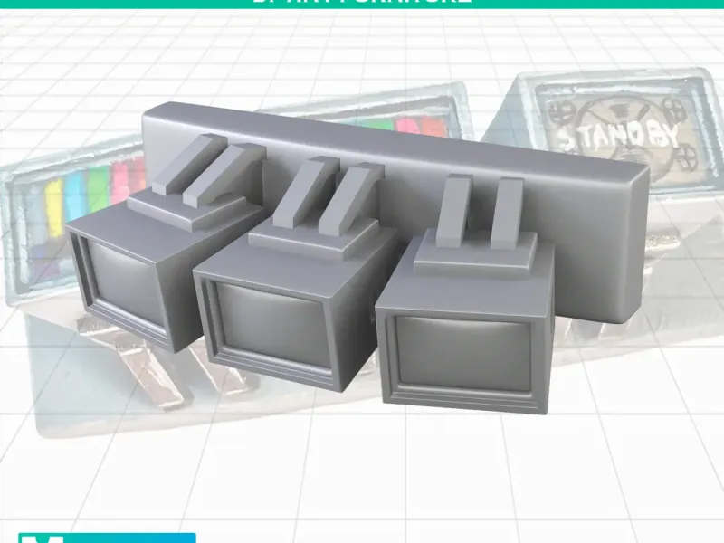 Nuclear Shelter wall-mounted TVs