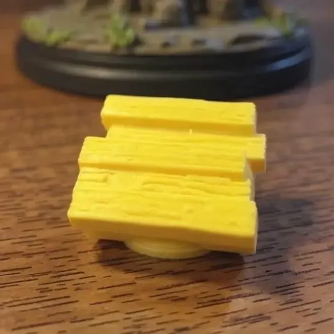 25mm Wooden wargaming base
