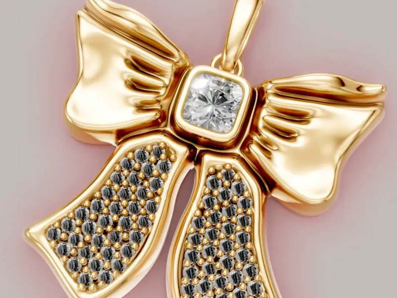 Bowtie Diamond Pendant